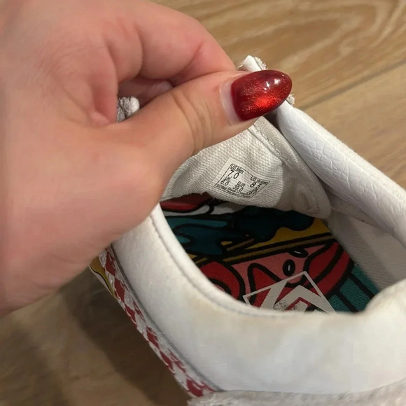 VANS OLD SKOOL SHOES - VAN DOREN SPECIAL TRUE WHITE M7 W8.5 - Picture 9 of 11